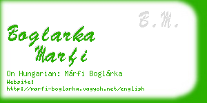 boglarka marfi business card